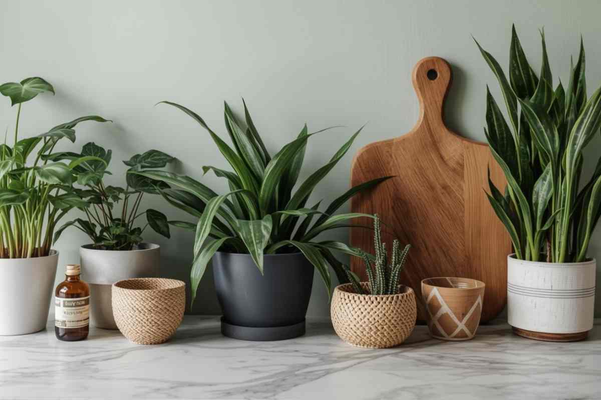 piante in bella vista nella nostra cucina