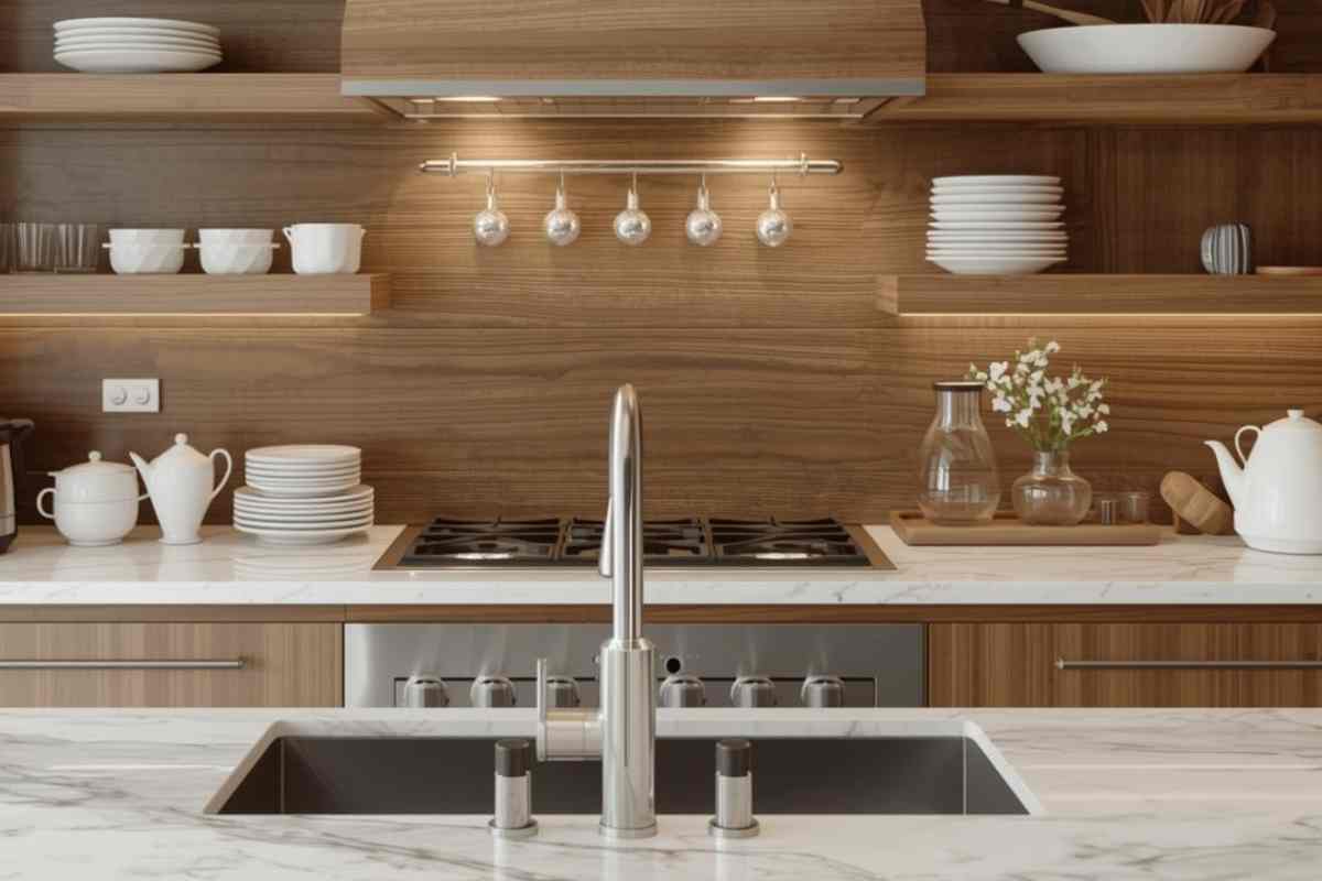 cucina ordinata con le tecniche di feng shui